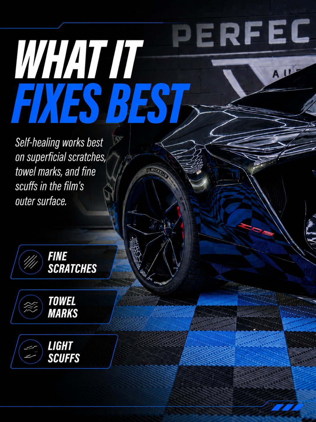 What self-healing PPF fixes best