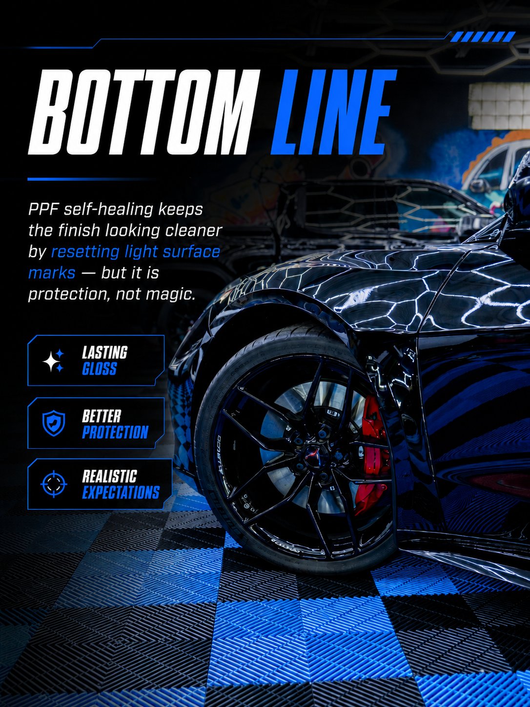 Self-healing PPF bottom line